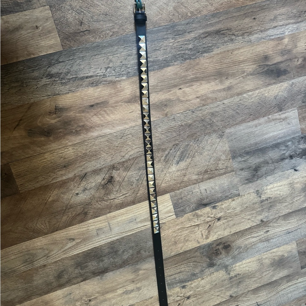 Wild Fable Black Belt with Silver Pyramid Studs